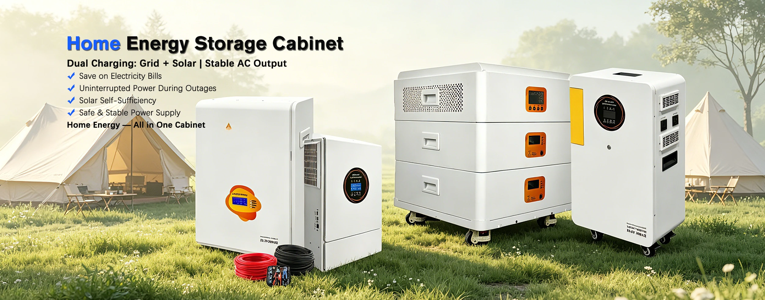 Armoire de stockage d'énergie domestique durable