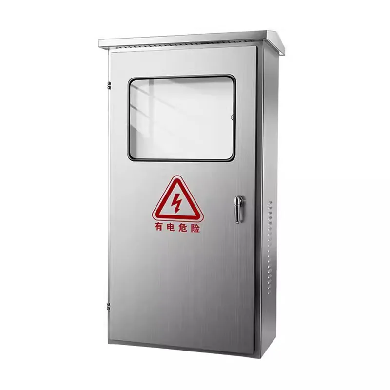 Boîtier d'armoire de distribution d'énergie sur pied à double porte