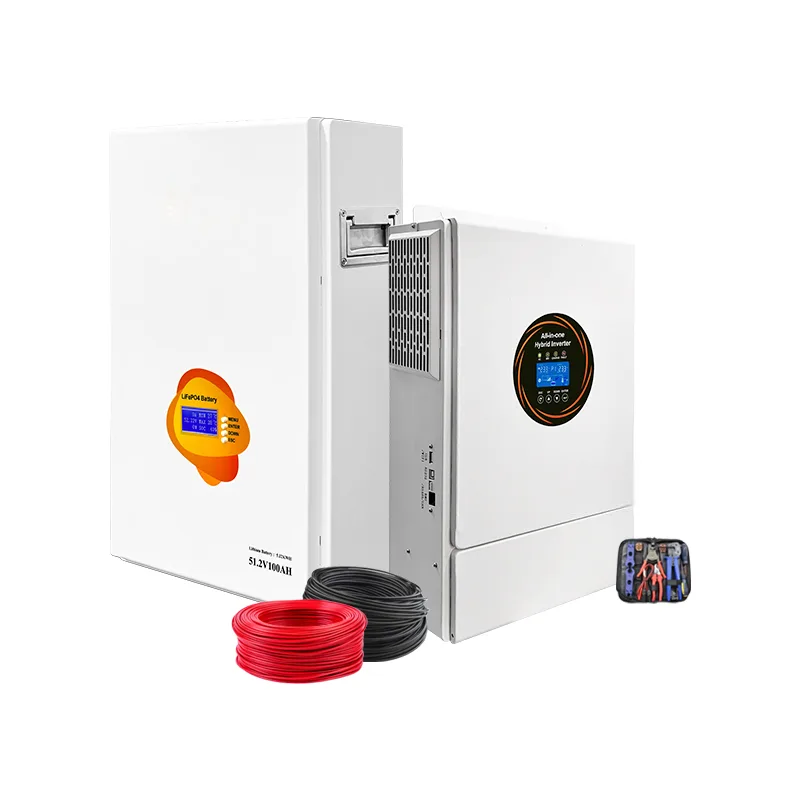 Solaire 10kw 48v hors réseau Ess tout dans une batterie de secours hybride 310Ah 15kwh